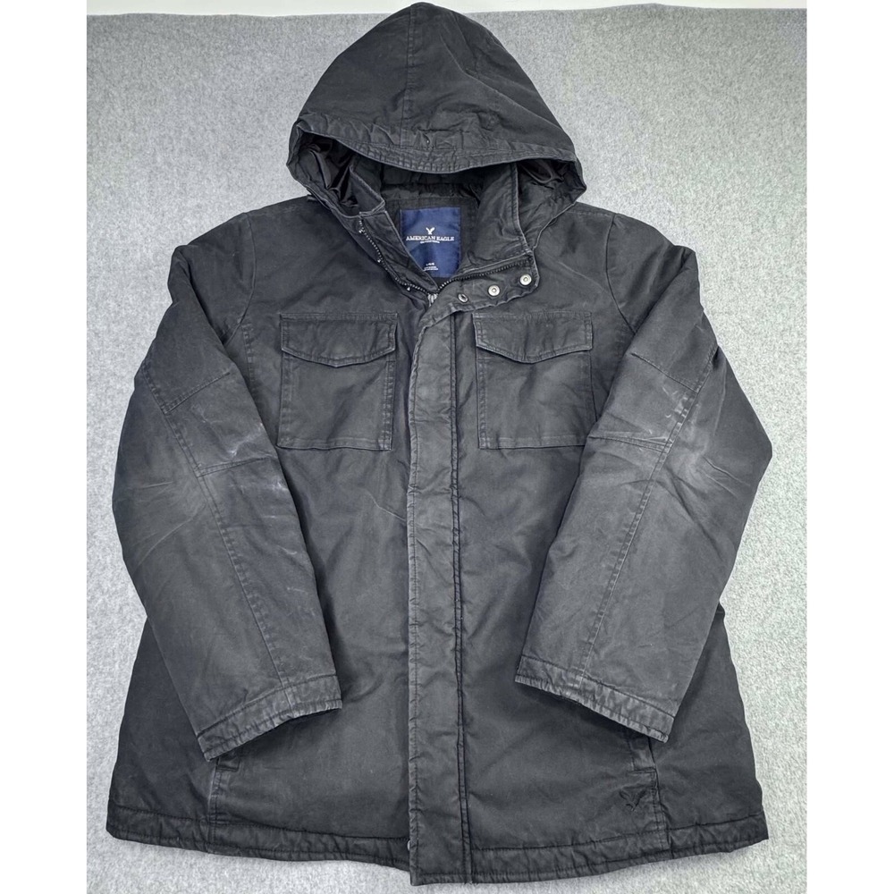 American Eagle Jacket Chore Field Utility Quilted Men's Size Large EUC